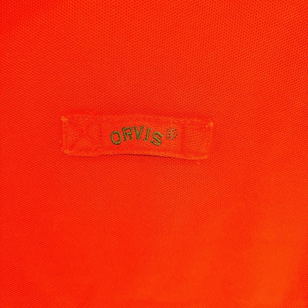 Orvis Polo Shirt Mens 2XL (unmarked) Orange Stretch Casual - Picture 5 of 8